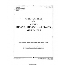 Republic RP-47B, RP-47C & R-47D Airplanes Parts Catalog 1943