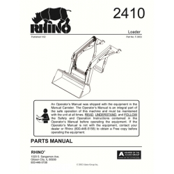 Rhino 2410 Loader Part No. F-3653 Parts Manual 2002