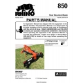 Rhino 850 Rear Mounted Blade Part's Manual 2010