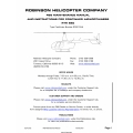 Robinson R66 Maintenance Manual RTR 660 2012