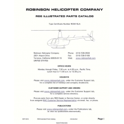 Robinson Helicopter R66 Illustrated Parts Catalog 2012