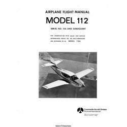 Rockwell Commander 112/A Airplane Flight Manual/POH