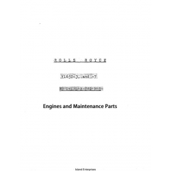 Rolls Royce V1650-3 and 7 Bulletins Engines and Maintenance Parts 1944