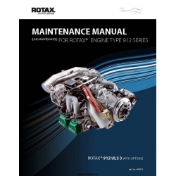 Rotax Type 912 Series Line Maintenance Aircraft Engines Maintenance Manual 2007 P/N 899373