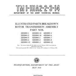 Rotor Transmission Assembly Parts Nos. 2202001-1 thru 4202001-12 Illustrated Parts Breakdown