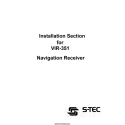 S-Tec VIR-351 Navigation Receiver Installation Section