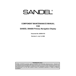 Sandel SN4500 Primary Navigation Display Component Maintenance Manual 82009-0133