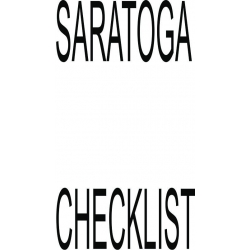 Saratoga Checklist
