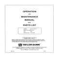 Taylor-Dunn SC1-59, AN1-71 Operation and Maintenance Manual with Parts List MA-159-05