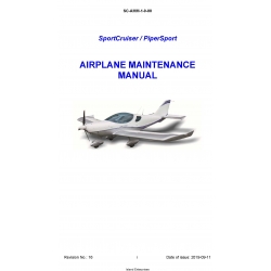 Piper SportCruiser/Sport Airplane Maintenance Manual SC-AMM-1-0-00