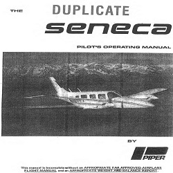 Piper Seneca PA34-200 Pilot's Operating Manual 761 506