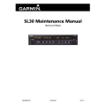 Garmin SL30 Maintenance Manual 190-00853-00