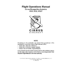 Cirrus Perspective Avionics SR20, SR22, SR22T Flight Operations Manual 23020-003