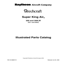 Beechcraft Super King Air 300 and 300LW FA-1 and After Illustrated Parts Catalog 101-590097-7C