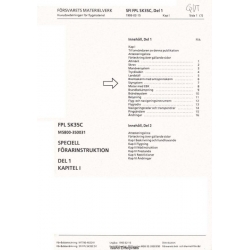 Saab SFI FPL SK35C, Del 1 Flight Manual/POH 1993