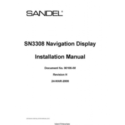 Sandel SN3308 Navigation Display Installation Manual 2008