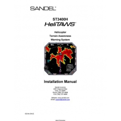 Sandel ST3400H Helicopter Terrain Awareness Warning System Installation Manual 82046-IM-E