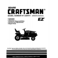 Sears Craftsman 15.5 HP 917.258473 Ride-on Mowers Owner's Manual