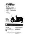 Sears Craftsman 19.5 HP Electric Start 42" Mower Lawn Tractor 917.270815 Owner's Manual