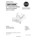Sears Craftsman 42" -2 Stage Snow Thrower Tractor Attachment 486.248381 Operator's Manual 2008