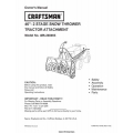 Sears Craftsman 46" 2 Stage Snow Thrower Tractor 486.248463 Owner's Manual