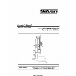 Silvan Ezy-Split Log Splitter Tractor Operated TPL Model MANLOGTPL Operator's Manual 2006