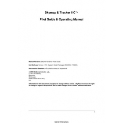 Skyforce Skymap and Tracker IIIC Pilot Guide & Operating Manual 2000