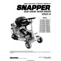 Snapper Rear Engine Riding Mower Series 23 Safety Instructions & Operator's Manual 2008 7102295