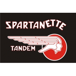 Spartanette Aircraft Decal/Sticker  9.5''wide x 5.5''high!