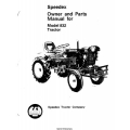 Speedex 832 Tractor Owner and Parts Manual