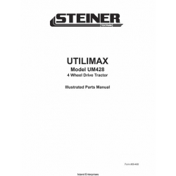 Steiner Textron 4 Wheel Drive Tractor Model UM428 Utilimax Parts Manual 2002