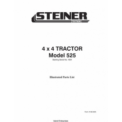 Steiner Textron 4X4 Tractor Model 525 Parts List 1999