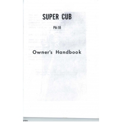 Piper Super Cub PA-18 Owner's Hanbook