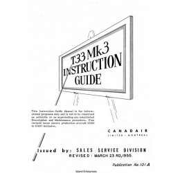Lockheed T-33 Mk3 Instruction Guide Manual 1955