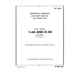 North American Texan T-6G and LT-6G USAF Series Aircraft T.O. IT-6G-5 Technical ManuAL