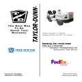 Taylor-Dunn TC-030-60 Operation, Troubleshooting and Replacement Parts Manual MC-TC50-03EF