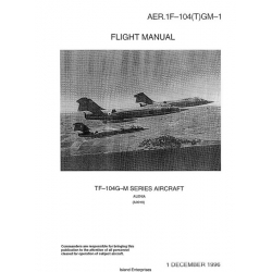 Lockheed TF-104G-M Series Aircraft AER.1 F-104(T)GM-1 Flight Manual/POH 1996
