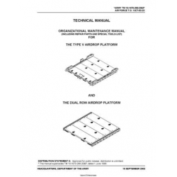TM 10-1670-268-20&P T.O. 13C7-52-22 Type V and Dual Row Airdrop Platform Technical Manual  Organizational Maintenance Manual including Repair Parts and Special Tools List