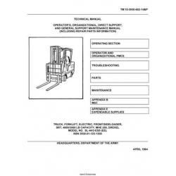 Drexel Model No. SL-44-3-ESS Operators Organizational Direct Support General Support Maintenance Manual 
