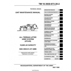 TM 10-3930-673-20-2 All Terrain Lifter Army System (ATLAS) 10,000 LB Capacity Technical Manual Unit Maintenance Manual 