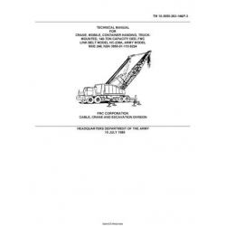 TM 10-3950-263-14&P-3 Crane, Mobile, Container Handling, Truck-Mounted, 140-TON Capacity DED, FMC Link Belt Model HC-238A, Army Model MHE 248 Technical Manual 