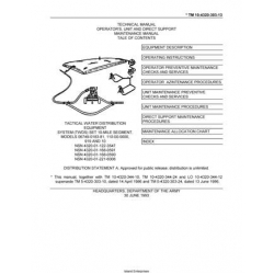 TM 10-4320-303-13 Tactical Water Distribution Equipment System(TWDS) Set 10-Mile Segment, Models 06749-0183-81, 110-00-0000, 919 AND 10 Technical Manual  Operator, Unit, Direct Support, Maintenance Manual 