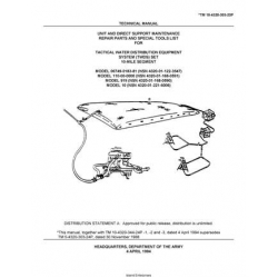 TM 10-4320-303-23P Tactical Water Distribution Equipment System(TWDS) Set 10-Mile Segment, Models 06749-0183-81, 110-00-0000, 919 and 10 Technical Manual  Unit and Direct Support Maintenance Repair Parts and Special Tools List 