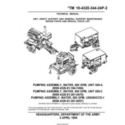 TM 10-4320-344-24P-2 Pumping Assembly, Water, 600 GPM, Model 609-A-C-US636HCCD-1 Technical Manual  Unit, Direct Support and General Support Maintenance  Repair Parts and Special Tools List