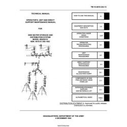 TM 10-4610-242-13 300K Water Storage and Distribution System Model WSDS310 Technical Manual Operator's, Unit and Direct Support Maintenance Manual 