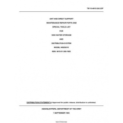 TM 10-4610-242-23P 300K Water Storage and Distribution System Model WSDS310 Unit and Direct Support Maintenance Repair Parts and Special Tools List