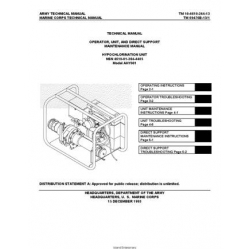 TM 10-4610-244-13 Hypochlorination Unit Model AHY001 Technical Manual Operator, Unit and Direct Support Maintenance Manual  