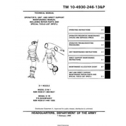 TM 10-4930-246-13&P D-1 Nozzle Model D1N-1-D-1R Technical Manual Operator's, Unit, and Direct Support Maintenance Manual including Repair Parts and Special Tools List 