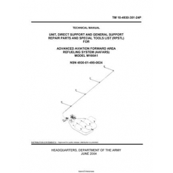 TM 10-4930-351-24P Advanced Aviation Forward Area Refueling System (AAFARS) Model M100A1 Technical Manual Unit, Direct and General Support Repair Parts and Special Tools List (RPSTL) 