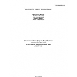 TM 10-4940-201-10  Cleaning Machine Fuel Can and Drum Operator's Manual 